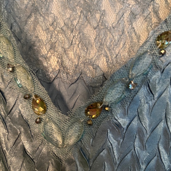 Light Blue Komarov Dress and Cardigan Set - Picture 12 of 15